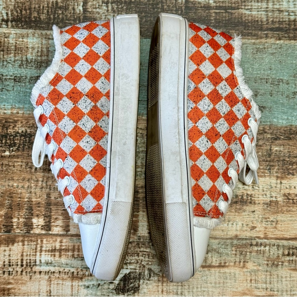 Women’s Fun Checkered Lace-up Shoes |#Z12 - Picture 9 of 14
